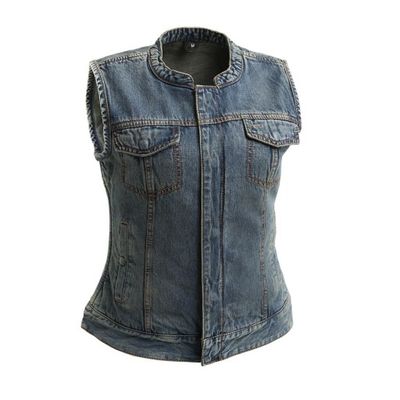 LEXY - WOMEN&#39;S MOTORCYCLE DENIM VEST