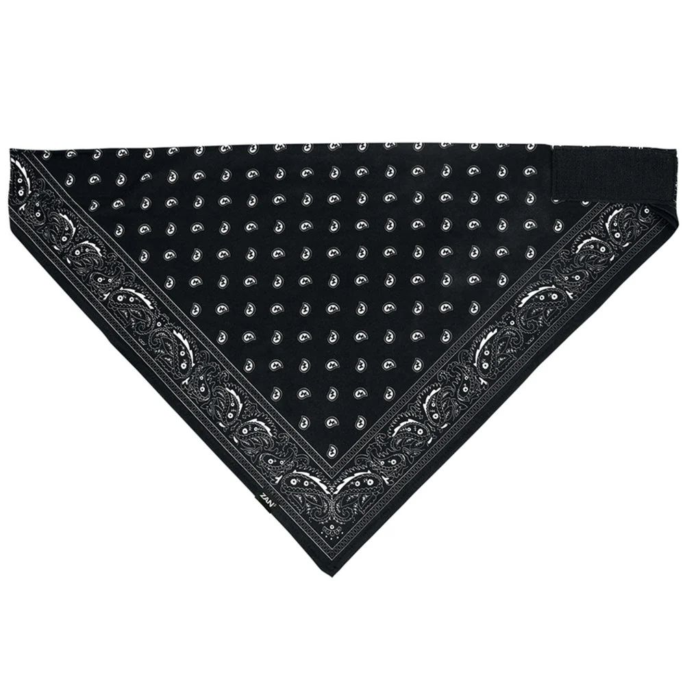 BL101 BANDANNA, SPORTFLEX(TM) SERIES, BLACK PAISLEY
