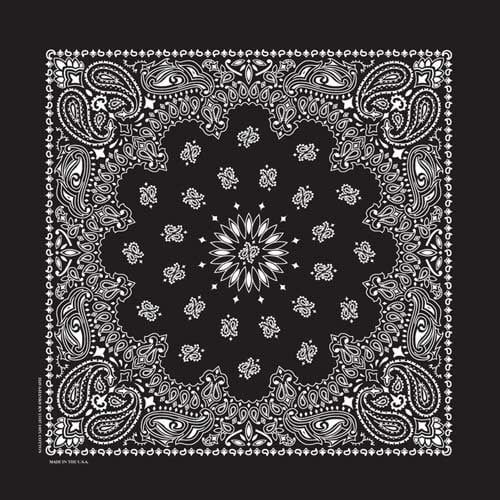 BD2503 BANDANA PAISLEY BLACK