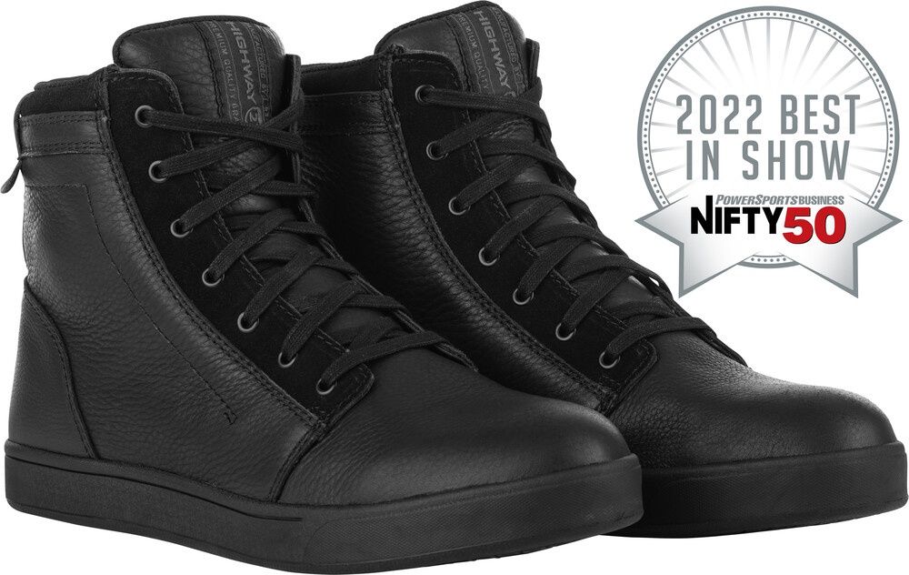 HIGHWAY 21 AXLE LEATHER WATERPROOF SHOES BLACK/BLACK