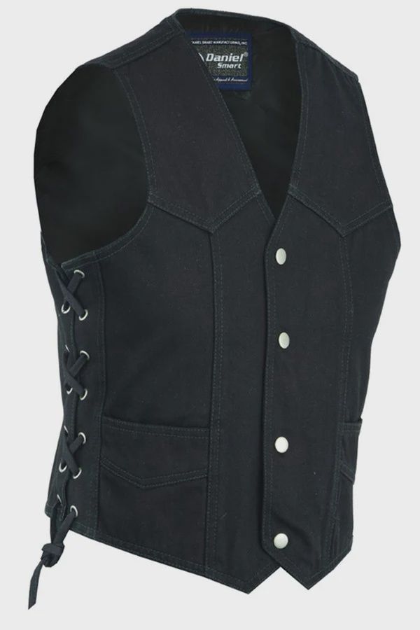 DM9726 Kids Denim Side Lace Vest