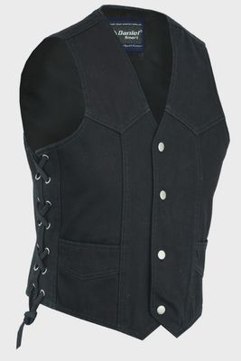 DM9726 Kids Denim Side Lace Vest