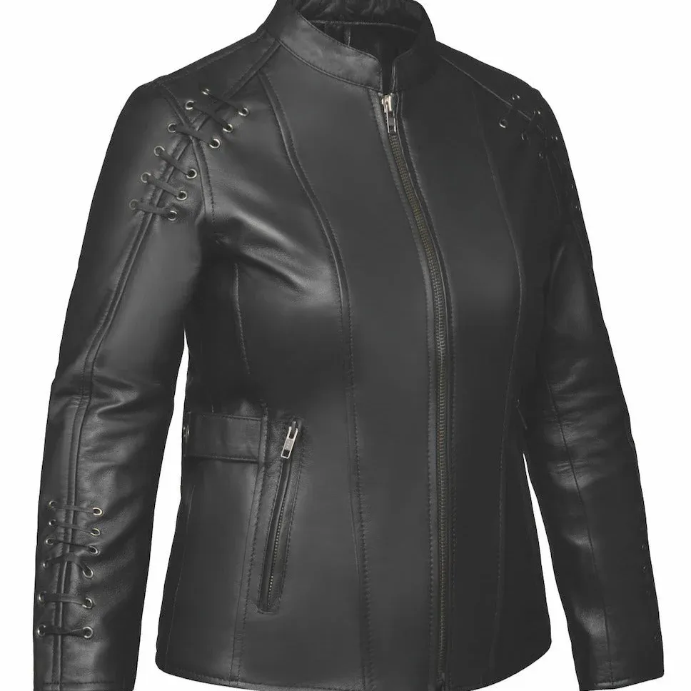 Derringer 6829.00 Ladies' Leather Jacket, Size: 5XL