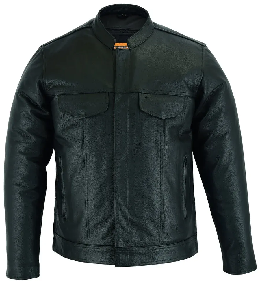 DS788 Men's Full Cut Leather Shirt