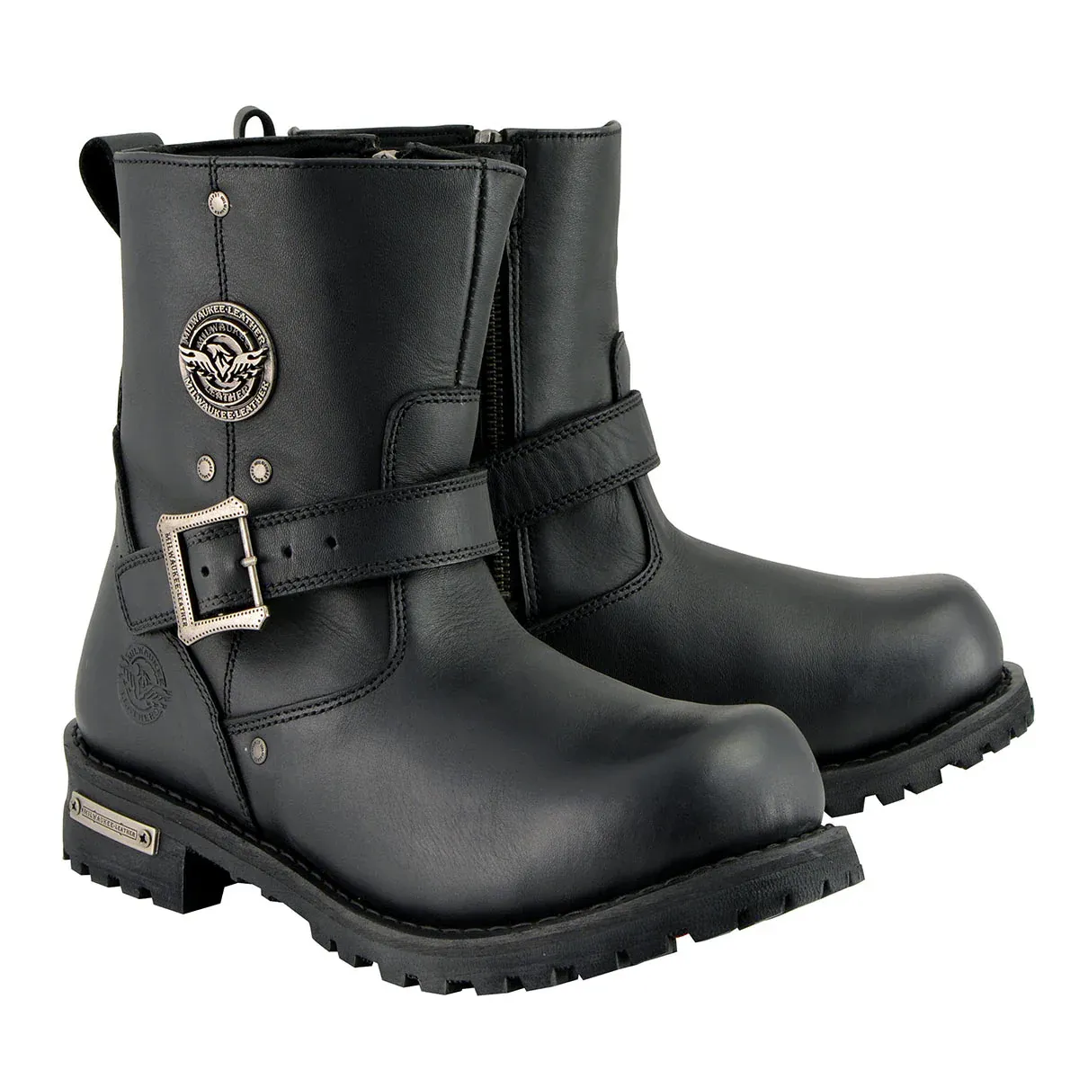 MBM9040 Men's 6-inch Classic Engineer Boot w/ with Side Zipper
