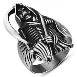 R161 Grim Reaper Skull Ring