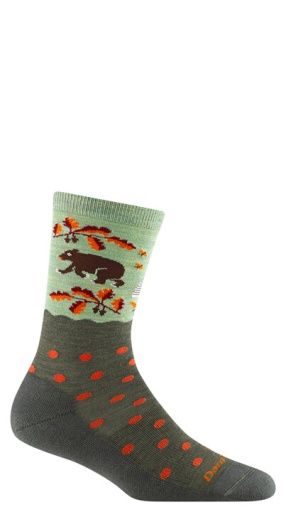 WOMEN'S WILD LIFE CREW LIGHTWEIGHT WITH CUSHION, Colour: forest, Size: S