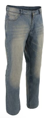 MDM5002 Men's Metro Blue CE Armored Motorcycle Riding Jeans Reinforced w/ Kevlar