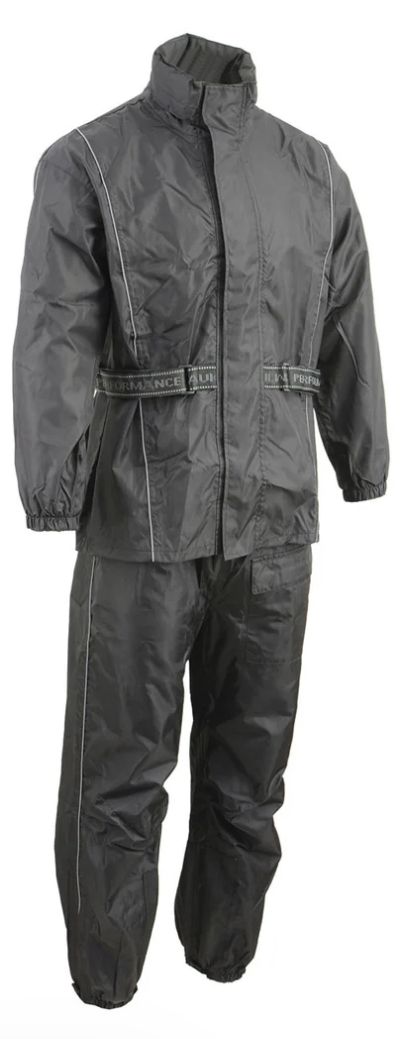 NexGen SH2215 Men's Nylon Black Rain Suit
