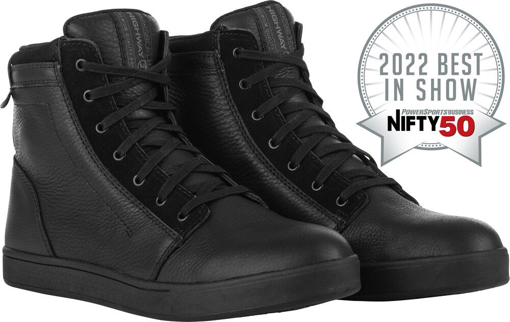 HIGHWAY 21 AXLE LEATHER WATERPROOF SHOES BLACK/BLACK