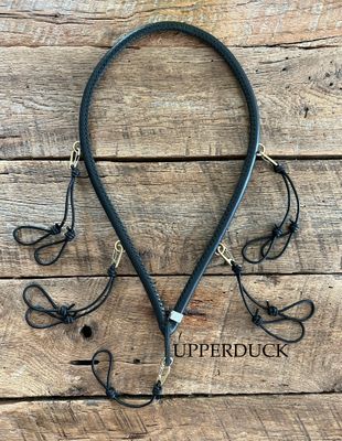 Fowler Hide Supply Leather Rope Lanyard Black