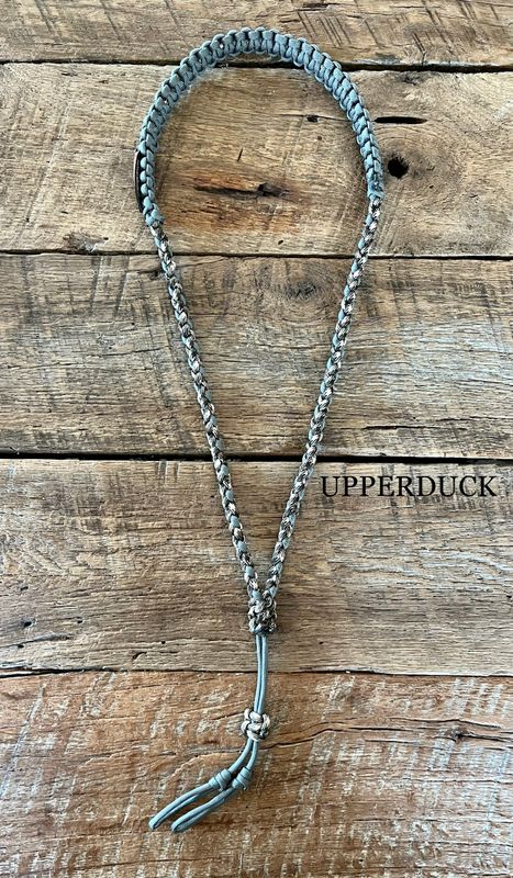 UpperDuck Federal Duck Band Compatible Single Drop Lanyard Gray and Camo