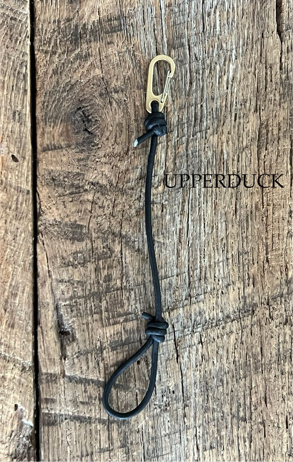 Fowler Hide Supply Leather Single Call/Whistle Drop Black