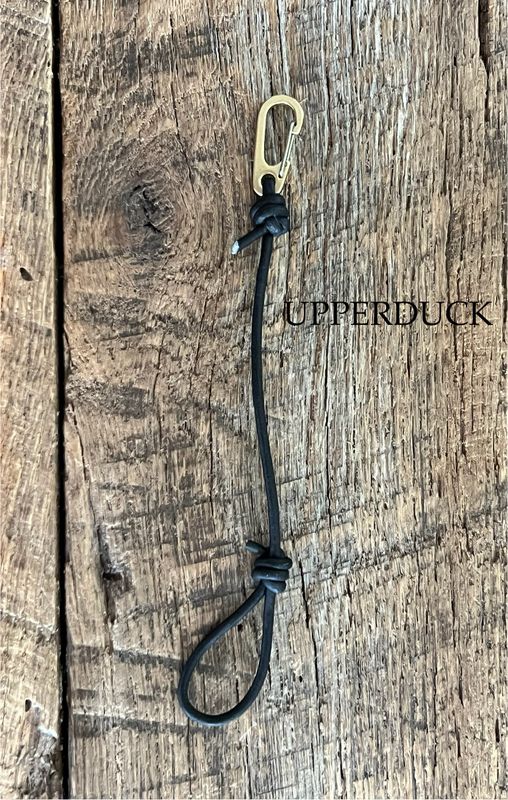 Fowler Hide Supply Leather Single Call/Whistle Drop Black