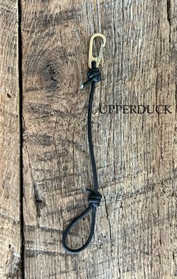 Fowler Hide Supply Leather Single Call/Whistle Drop Black