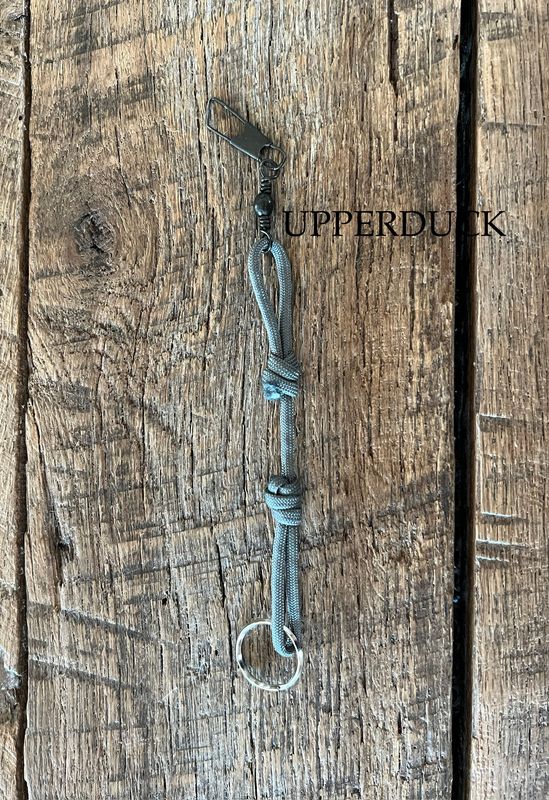 UPPERDUCK LANYARD DOG/DUCK WHISTLE DROP GRAY