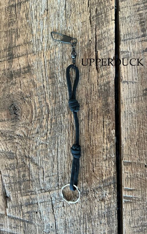 UPPERDUCK LANYARD DOG/DUCK WHISTLE DROP BLACK