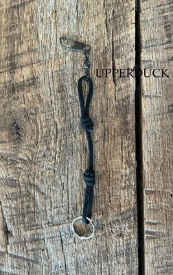 UPPERDUCK LANYARD DOG/DUCK WHISTLE DROP BLACK