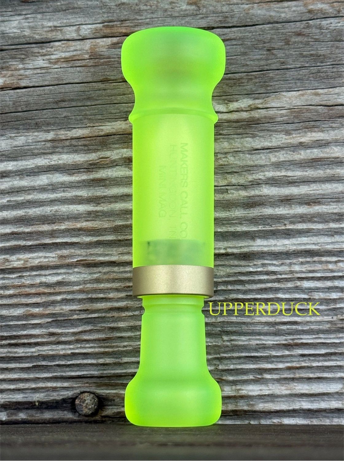 MAKERS CALL COMPANY MINI MAG Blasted Chartreuse and Brass