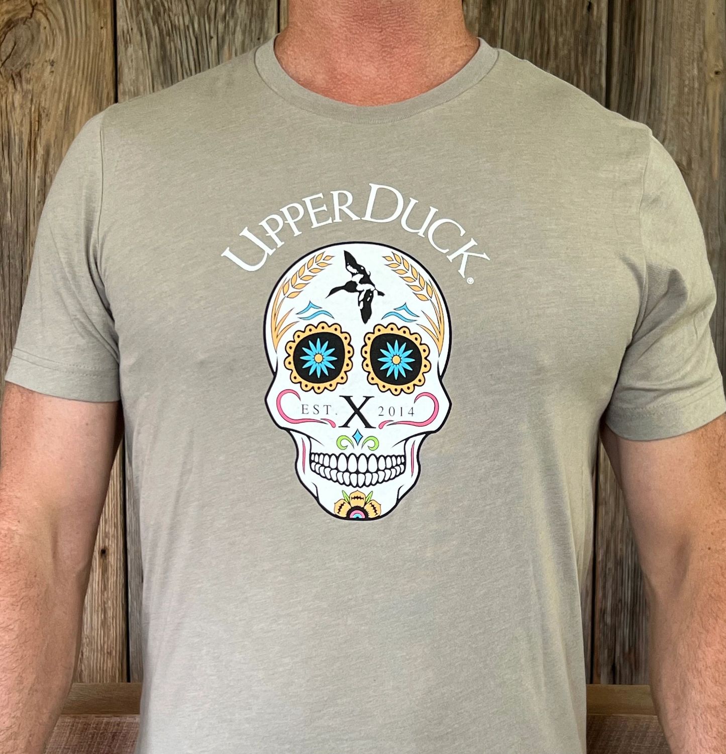 UPPERDUCK 10 Year SUGAR SKULL Performance SHORT SLEEVE T-Shirt STONED