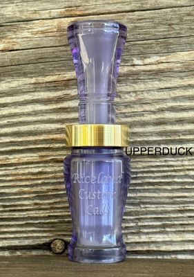RICELAND MEAT DUCK CALL Amethyst Polish Gold Band