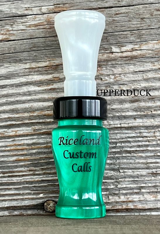 RICELAND MEAT DUCK CALL Emerald and Glacier Black Band