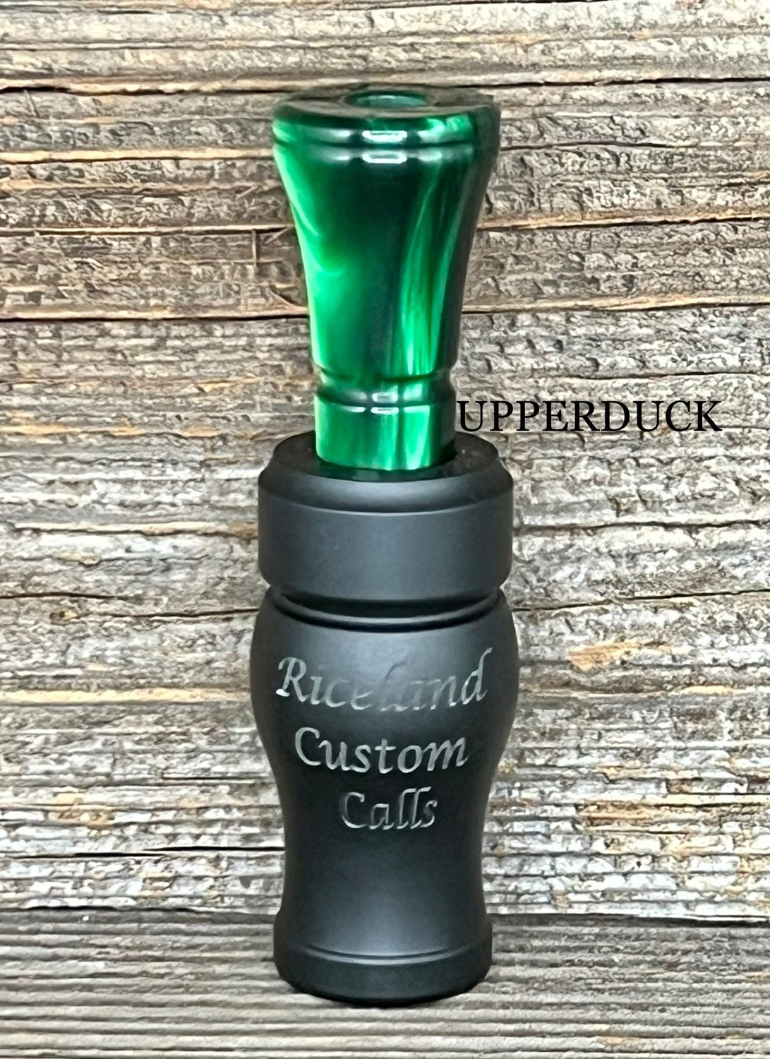 RICELAND MEAT DUCK CALL Black Matte Green Pearl Black Band