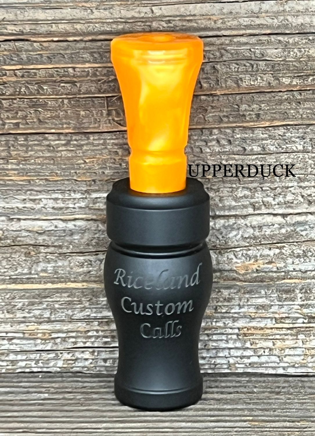 RICELAND MEAT DUCK CALL Black Matte Orange Pearl Black Band