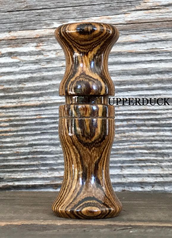 POLK PATTERN BLUEWING TEAL &amp; DIVER DUCK CALL Bocote Poly Finish