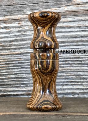 POLK PATTERN BLUEWING TEAL &amp; DIVER DUCK CALL Bocote Poly Finish