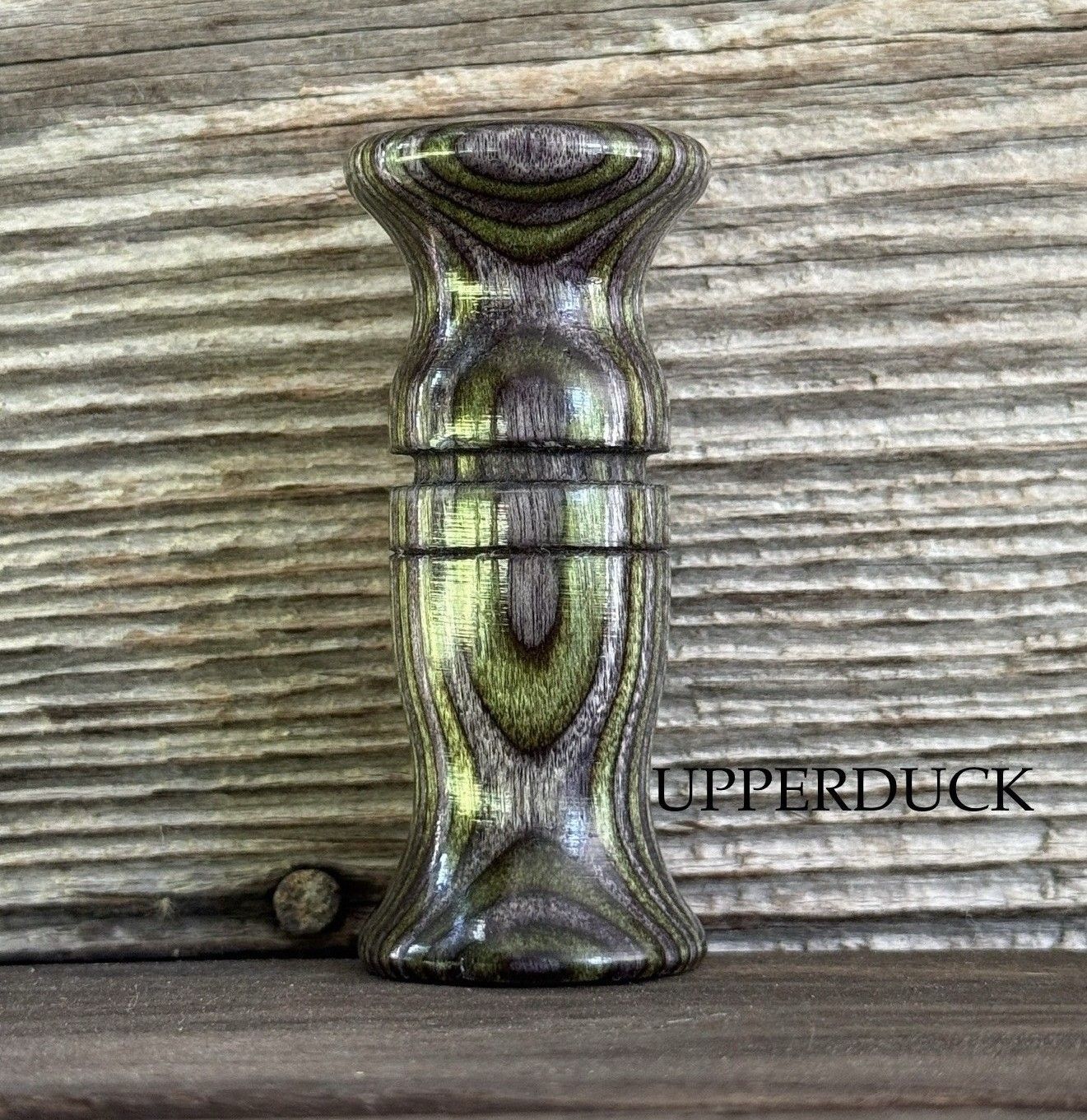 POLK PATTERN BLUEWING TEAL &amp; DIVER DUCK CALL Green Diamondwood Poly