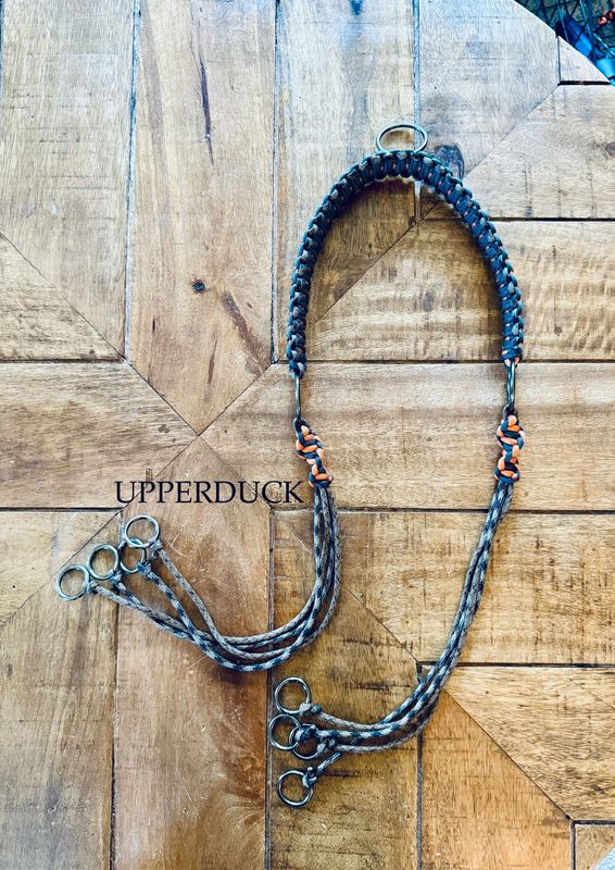 UPPERDUCK SHOULDER GAME CARRIER Brown Camo with Black and Orange with Rings