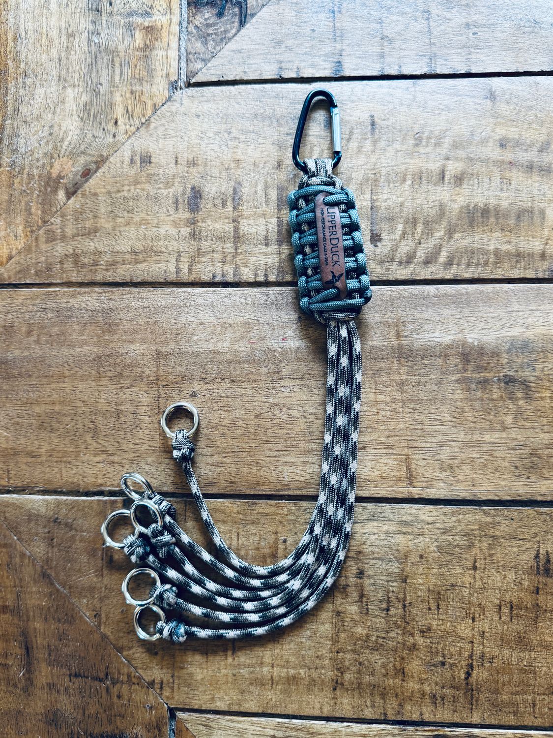 UpperDuck Carabiner Game Carrier Gray and Camo with Rings