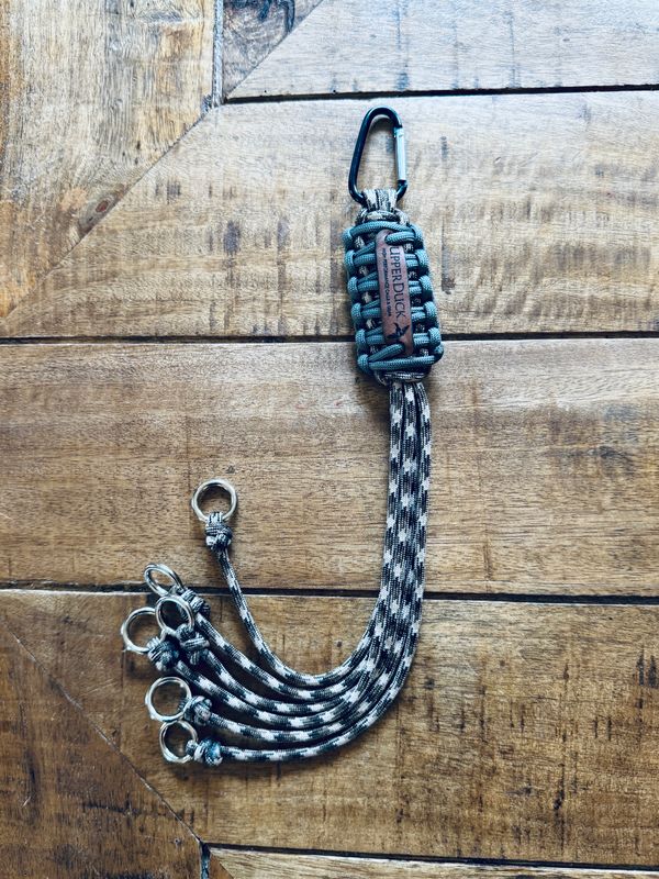 UpperDuck Carabiner Game Carrier Gray and Camo with Rings