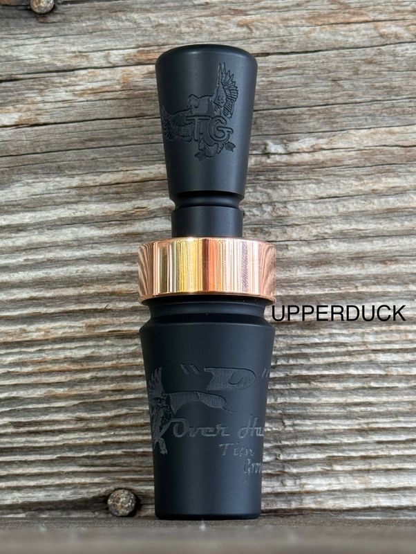 TIM GROUNDS DUCK CALL D OVER HAULER™ Black Matte Copper Band