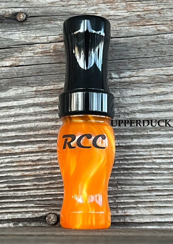 RICELAND 5/8 GUT SPECK CALL Orange Pearl Black Polish
