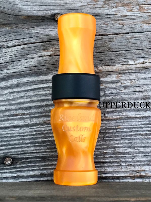 RICELAND 3/4 GUT SPECK CALL Orange Pearl Matte Black Matte Band