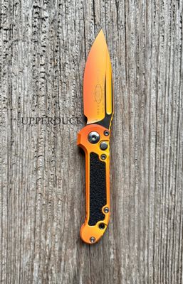 Microtech L.U.D.T. GEN III Signature Series Auto Folder – Volcanic Cerakote Blade &amp; Handle with 3M Grips (1135-1LPSUS)