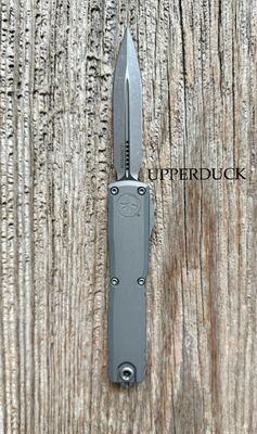 Microtech Ultratech GEN III ZBP OTF Knife – Apocalyptic Double Edge Blade, Natural Clear Handle (1122-10APNC)