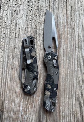 Microtech MSI Manual Folder Knife - Apocalyptic Blade, Tactical Camo Polymer Handle 210T-11APPMTC