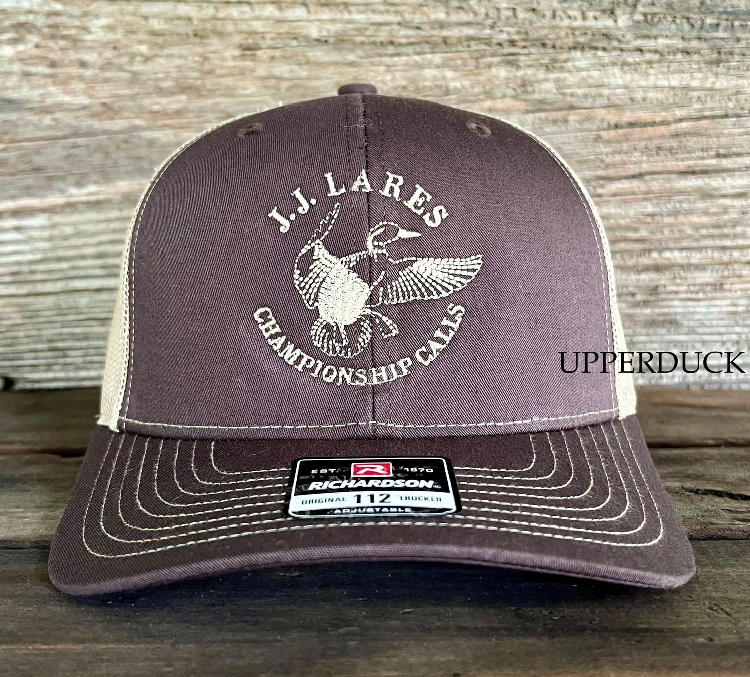 JJ LARES MUDDY MISSISSIPPI® and Tan Structured Trucker Hat