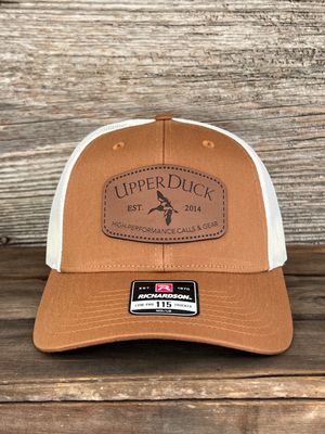 UPPERDUCK 10 Year Structured #115 Trucker Hat Saddle and Birch