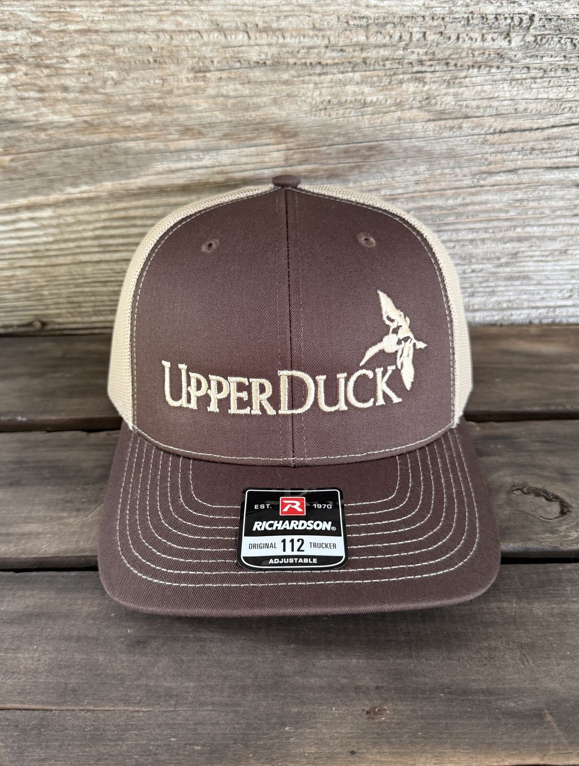 UPPERDUCK Structured #112 Trucker Hat Muddy Mississippi® and Tan