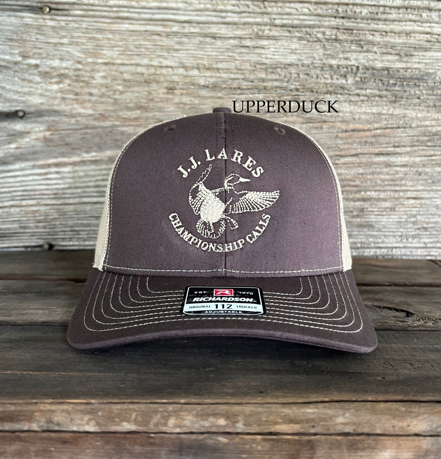JJ LARES MUDDY MISSISSIPPI® and Tan Structured Trucker Hat