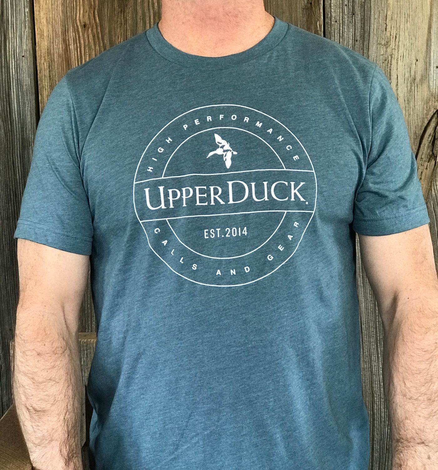 UPPERDUCK Performance SHORT SLEEVE T-Shirt Slate Blue