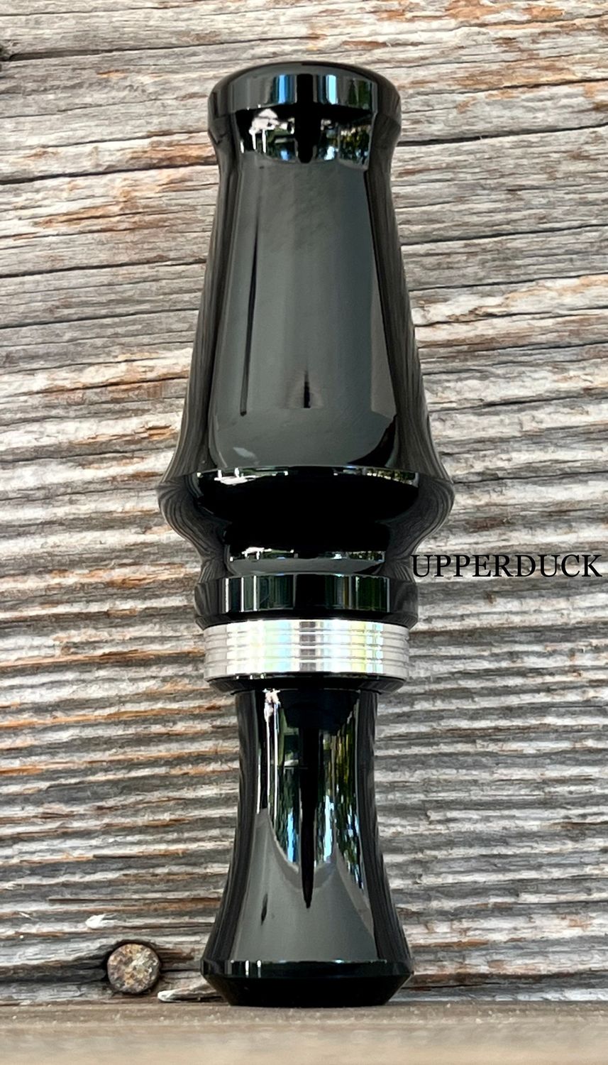 JJ LARES A5 Black Polish Silver Band