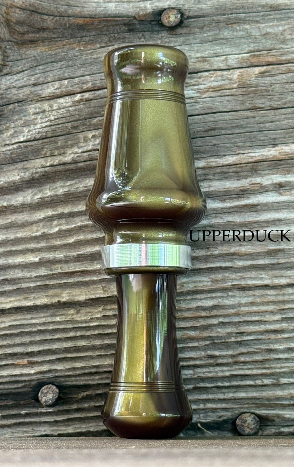 JJ LARES MAGNUM HEN Mossy Mallard™ Pearl Silver Band