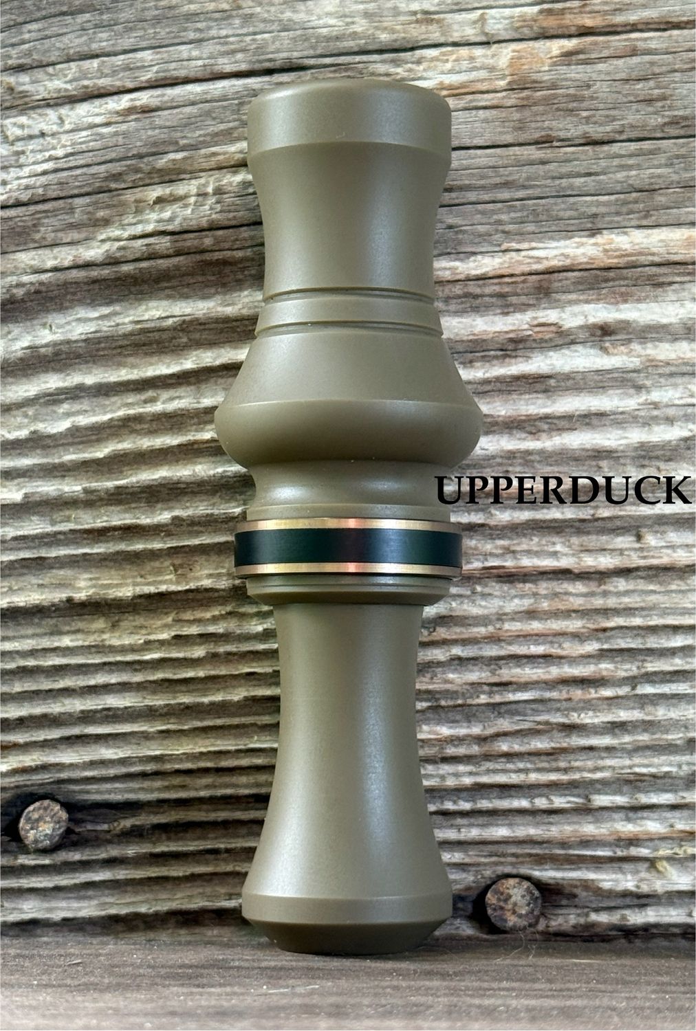 JJ LARES SMALL BORE T-1 TIMBER Butte Creek Clay BCC Blasted Black and Bronze Inlaid Band