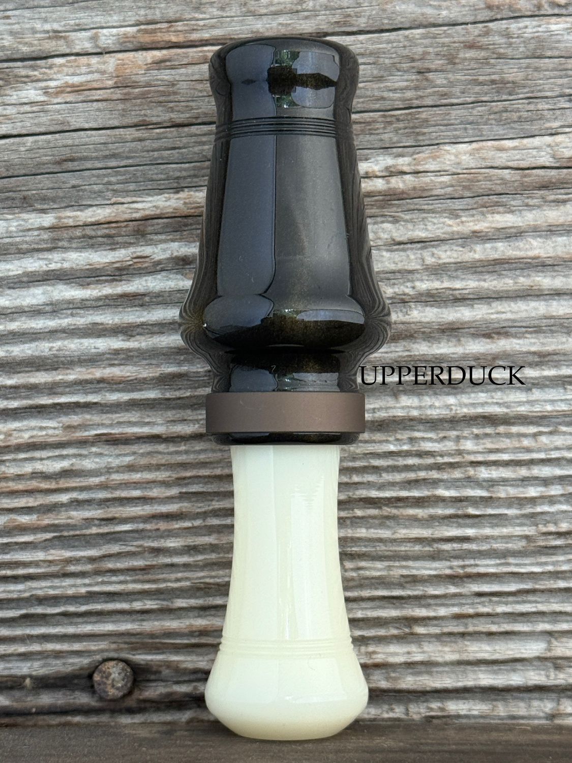 JJ LARES MAGNUM HEN Mossy Mallard™ Pearl Ivory Bronze Band