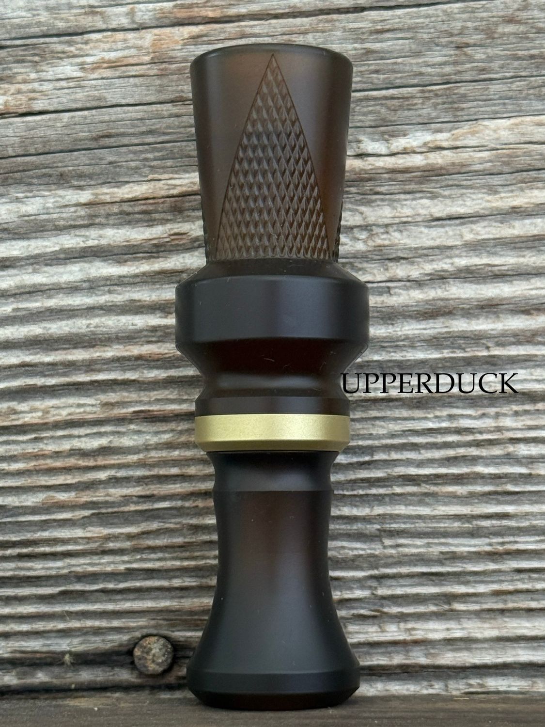 MAKERS CALL COMPANY AXIS CHECKERED Blasted Beer Bottle and Brass